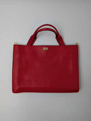 Marni Red Leather Handbag With Shoulder Strap