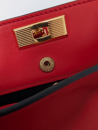 Marni Red Leather Handbag With Shoulder Strap