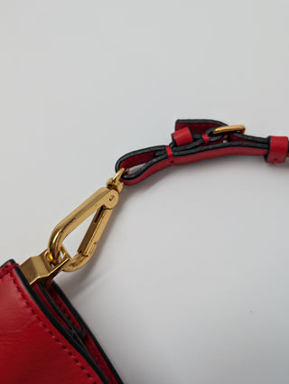 Marni Red Leather Handbag With Shoulder Strap