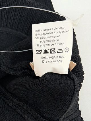 Alaia Black And Bronze Cropped Open Top