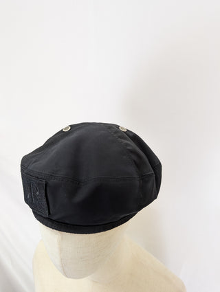 Black Beret With Drawstring