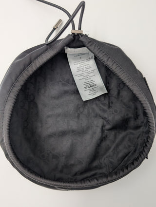 Black Beret With Drawstring