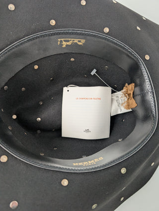 Black Beaver Felt Studded Cowboy Hat