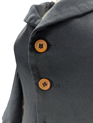 Comme Des Garcons Black Mid Sleeved Cape Jacket With Sparrow Tail Back