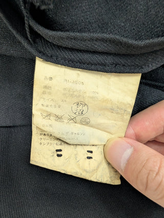 Comme Des Garcons Black Mid Sleeved Cape Jacket With Sparrow Tail Back