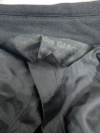 Comme Des Garcons Black Mid Sleeved Cape Jacket With Sparrow Tail Back