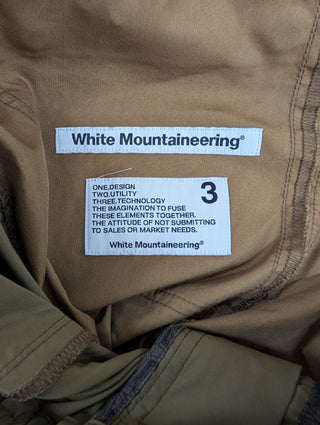 White Mountaineering Earth Tone Elastic Waisted Cotton And Nylon Drawstring Pants