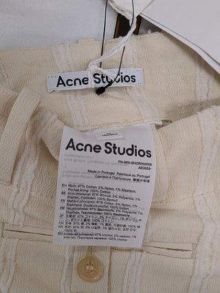 Acne Studios Fil Coupe Cotton-Blend Crepe Shorts