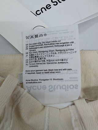 Acne Studios Fil Coupe Cotton-Blend Crepe Shorts