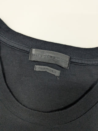 Black T-Shirt With Signature Skull Embroidered Logo In The Front