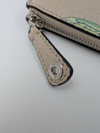 Fendi Beige Clutch With Pattern
