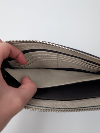 Fendi Beige Clutch With Pattern