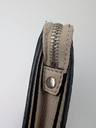 Fendi Beige Clutch With Pattern