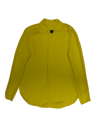 Yellow Long Sleeved V-Neck Top