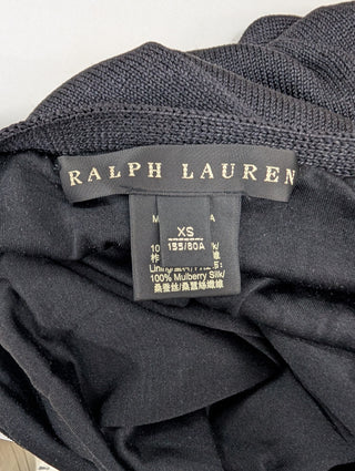 Black Silk Halter Neck Knit Dress