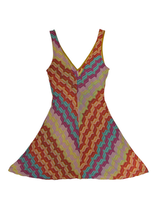 Multicolored Mini Dress
