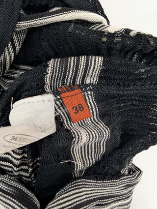 Black And White Halter Neck Top