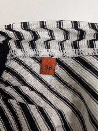 Black And White Pattern One-Piece Sunbath Jumpsuit