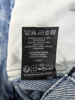 Light Blue Denim Midi Skirt