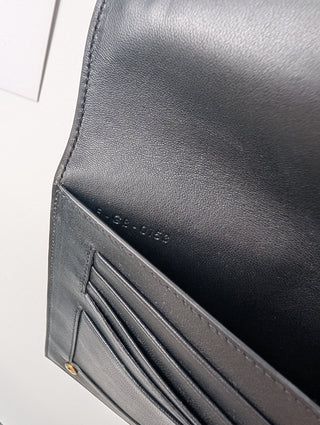 Celine Red Leather Snake Print Envelope Pouch