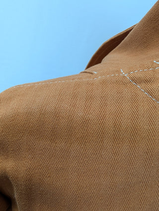 Brown Denim Pauline Striped Jacket