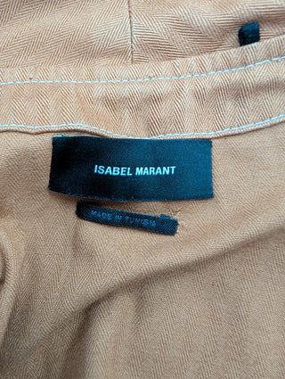 Brown Denim Pauline Striped Jacket