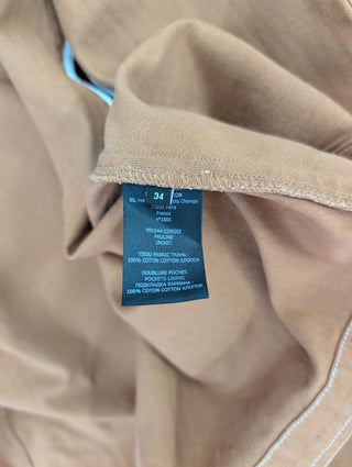 Brown Denim Pauline Striped Jacket