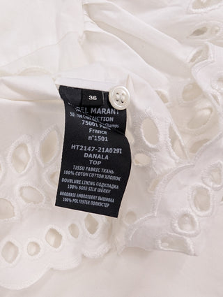 White Danala Borderie Anglaise Blouse