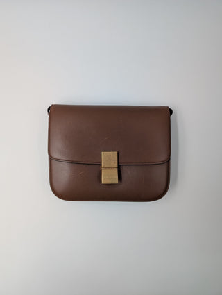 Celine Brown Medium Classic Box Bag
