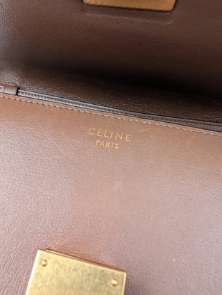 Celine Brown Medium Classic Box Bag