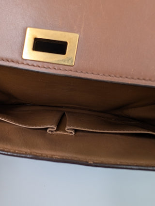 Celine Brown Medium Classic Box Bag