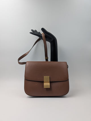 Celine Brown Medium Classic Box Bag