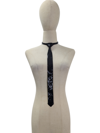 Sequin Silk Tie