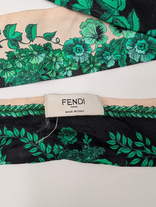 Green Patterned Scarf