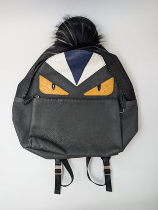 Fendi Black Monster Backpack