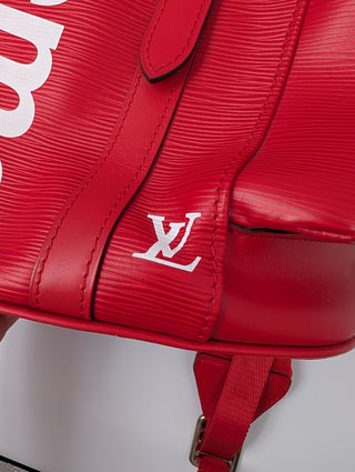 Louis Vuitton x Supreme Red 2017 Christopher MM Backpack
