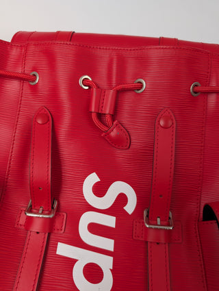 Louis Vuitton x Supreme Red 2017 Christopher MM Backpack