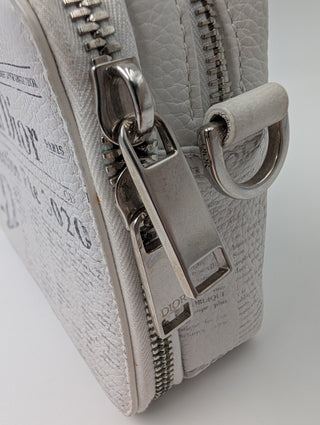 Christian Dior 2019 Daniel Arsham Newspaper Print Crossbody Bag