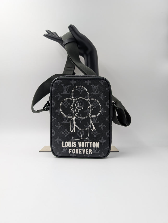 PM Danube Monogram Vivienne Eclipse Black Crossbody Bag