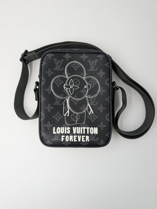 Louis Vuitton PM Danube Monogram Vivienne Eclipse Black Crossbody Bag