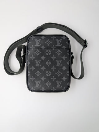 PM Danube Monogram Vivienne Eclipse Black Crossbody Bag