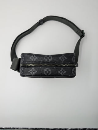 PM Danube Monogram Vivienne Eclipse Black Crossbody Bag