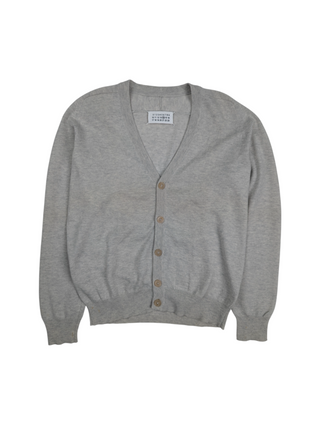 Maison Margiela Grey Cardigan With Elbow Paddings