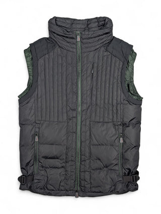 Black And Green Down Vest