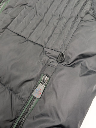 Black And Green Down Vest