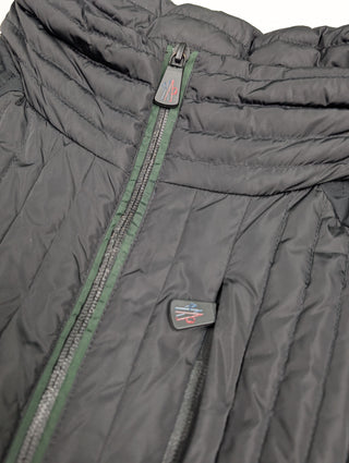 Black And Green Down Vest