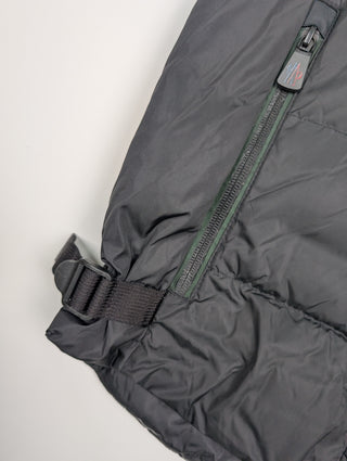 Black And Green Down Vest