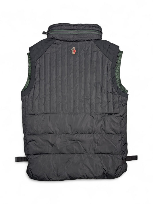 Black And Green Down Vest