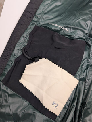 Black And Green Down Vest