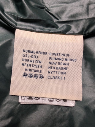 Black And Green Down Vest